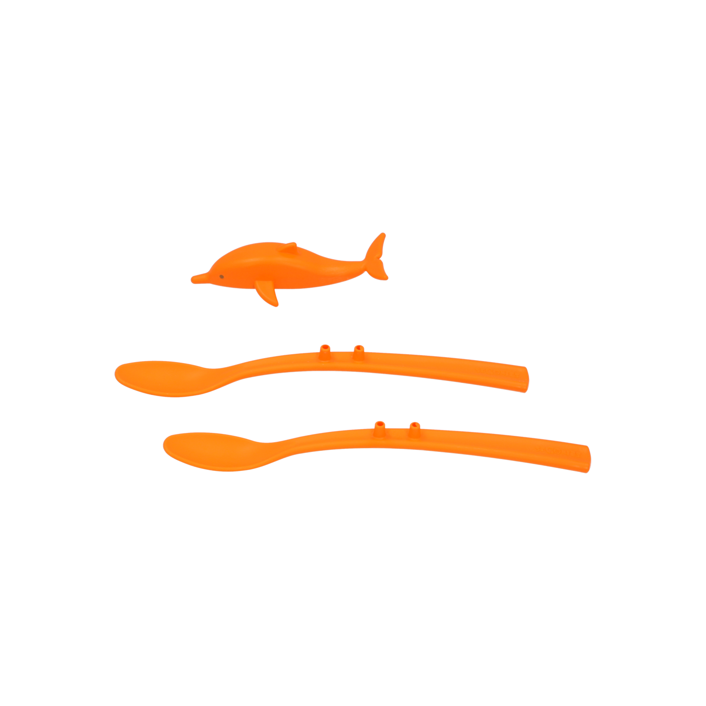Spoonies Kinderlöffel - Delfin (orange)