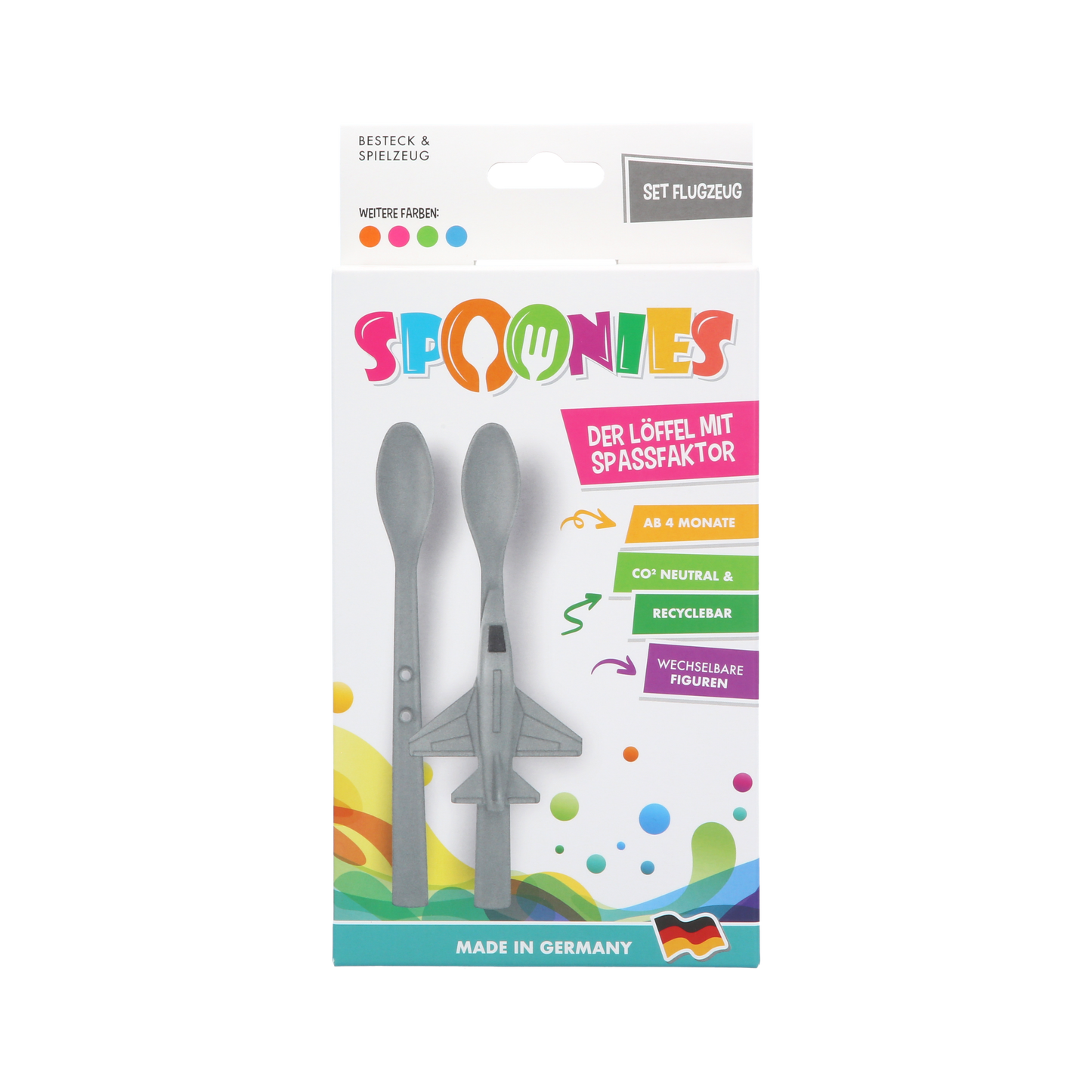 Spoonies Kinderlöffel - Jet (grau)