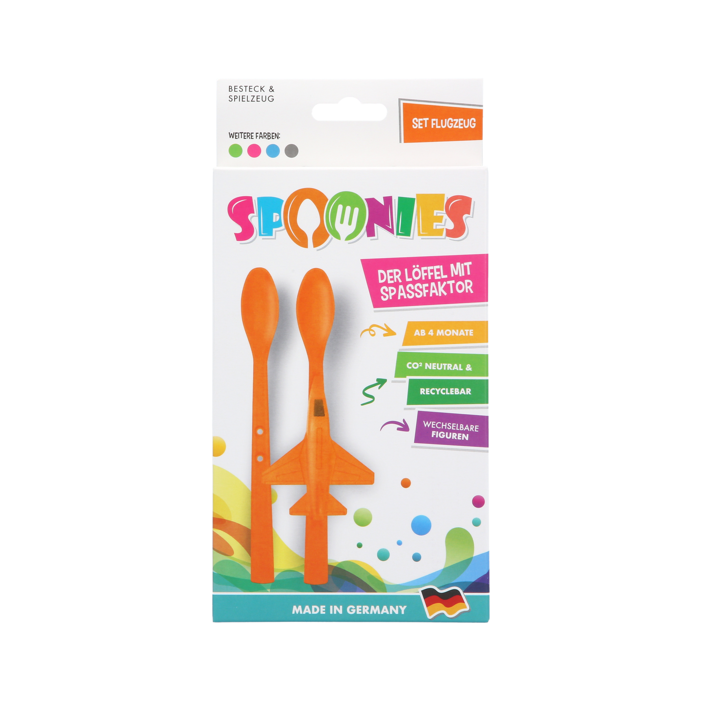 Spoonies Kinderlöffel - Jet (orange)