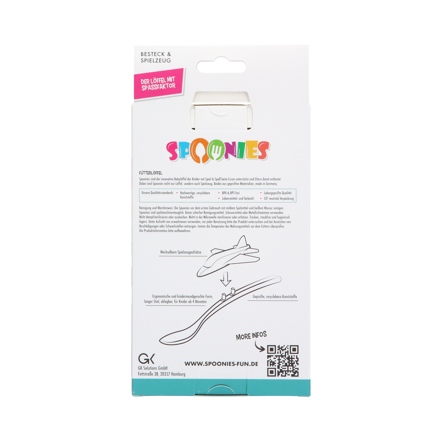 Spoonies Kinderlöffel - Jet (orange)