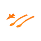 Spoonies Kinderlöffel - Jet (orange)