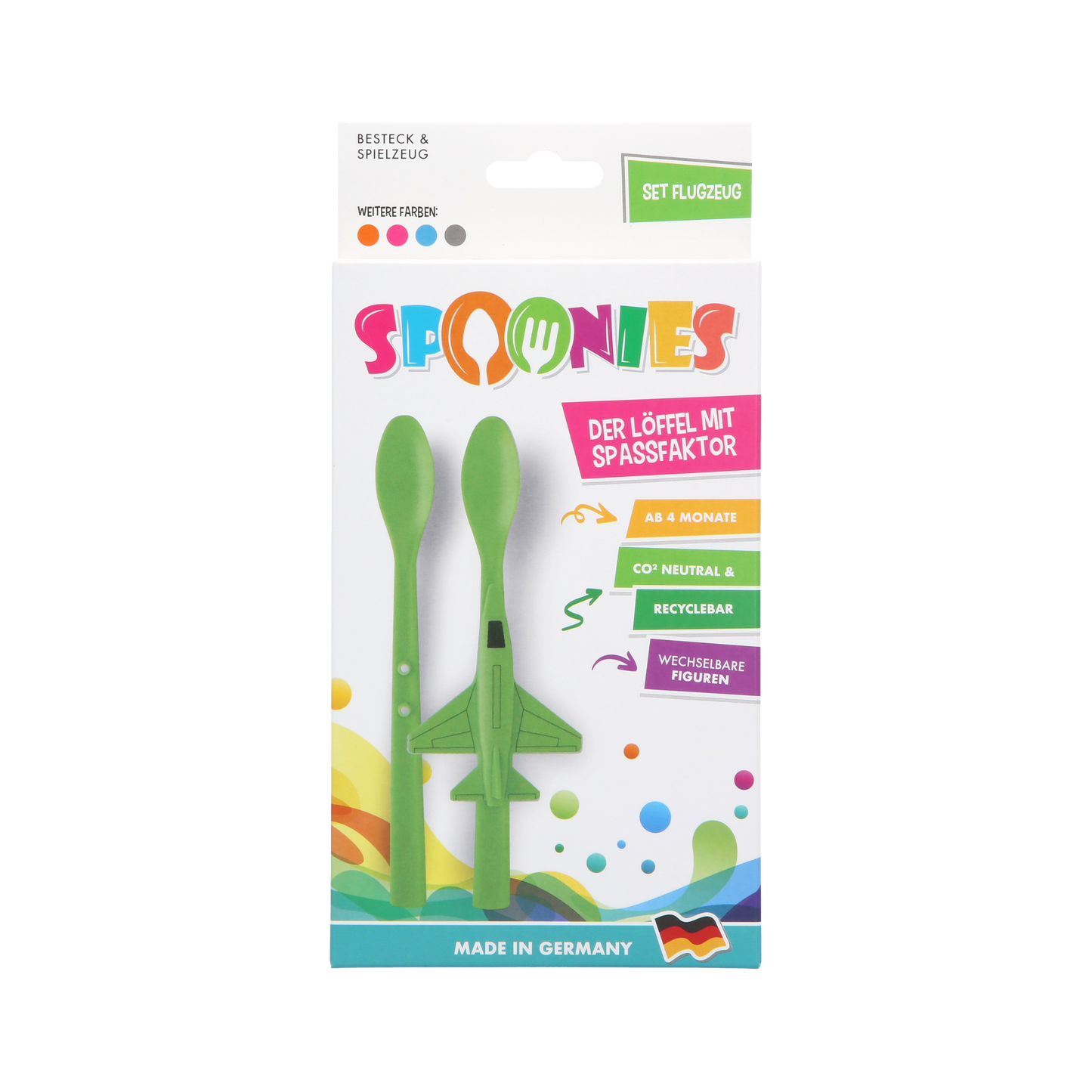 Spoonies Kinderlöffel - Jet (grün)