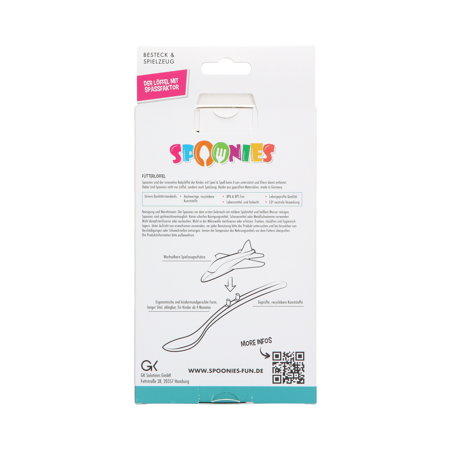 Spoonies Kinderlöffel - Jet (grün)