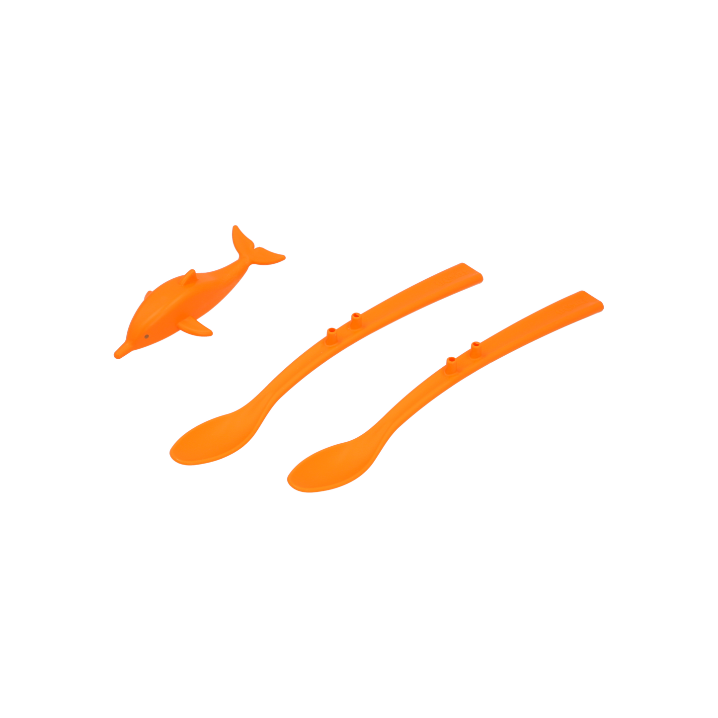 Spoonies Kinderlöffel - Delfin (orange)