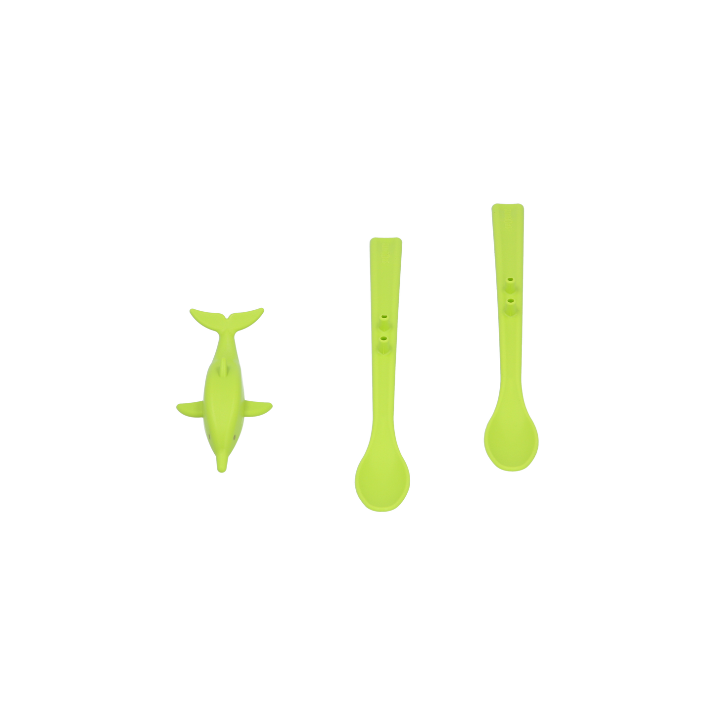 Spoonies Kinderlöffel - Delfin (grün)