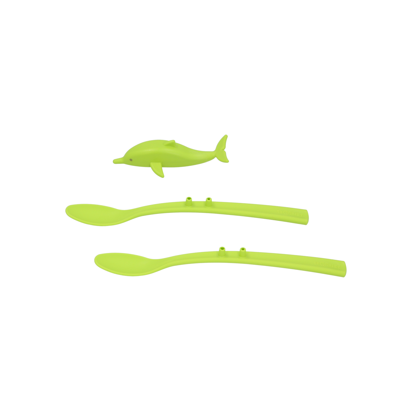 Spoonies Kinderlöffel - Delfin (grün)